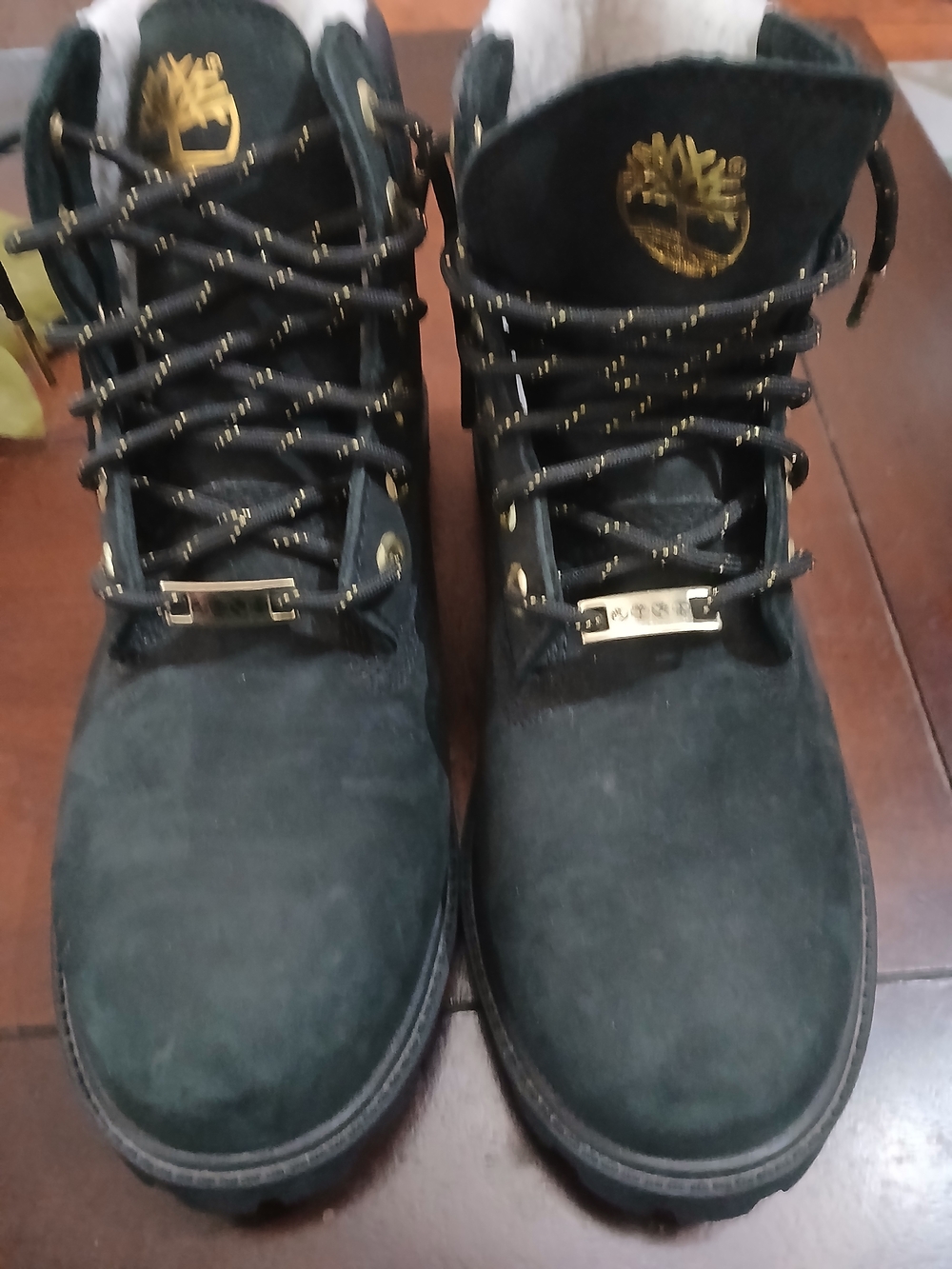 Timberland Men's Black Nubuck Premium Suede Boots Size Mens 6.5 & Youth 6.5
